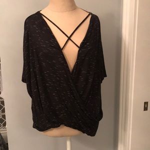 Francesca's Collections Tops - BRAND NEW Black Criss Cross Top Francesca's Collections Tops - BRAND NEW Black Criss Cross Top